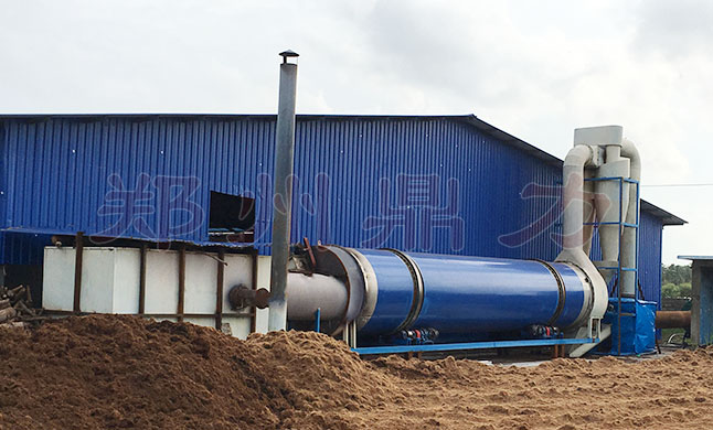 Palm residue dryer