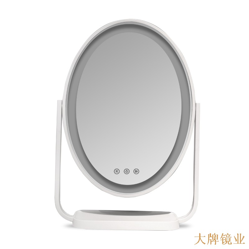 新款橢圓臺(tái)式LED化妝鏡